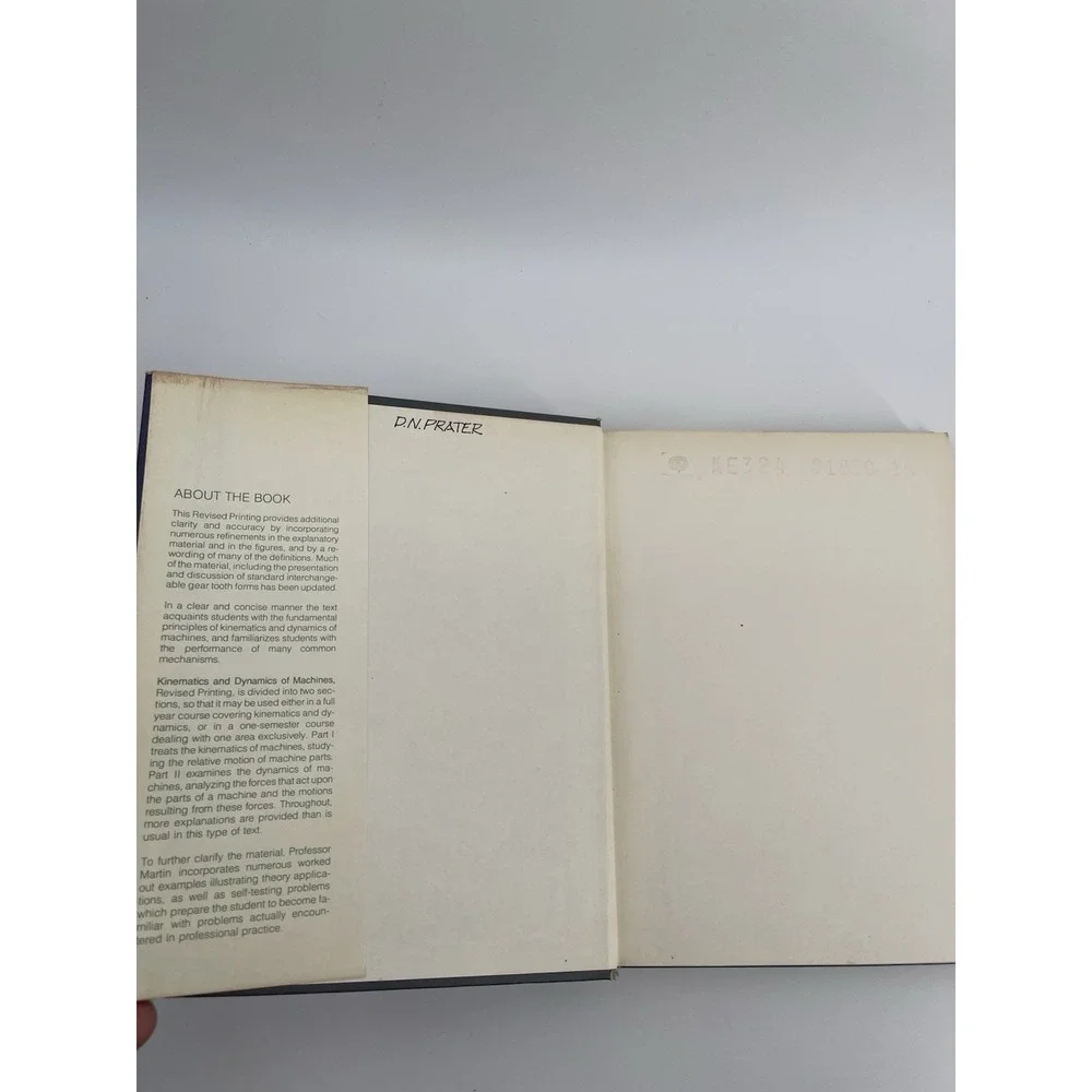 Kinematics‎ and Dynamics of Machines by George H. Martin Revised Printing 1969